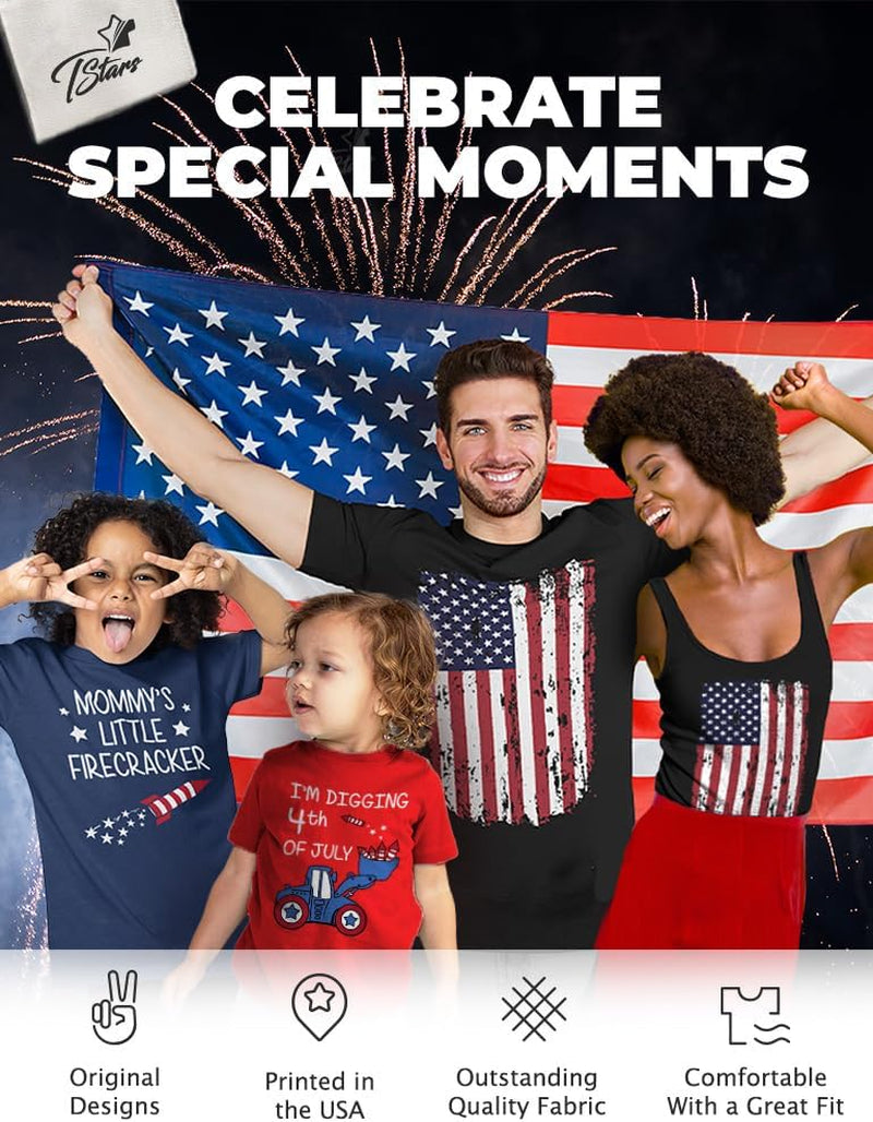 Distressed American Flag Shirt for Men | Patriotic USA 'Merica Tee - 4Th of July & Memorial Day Gift Idea