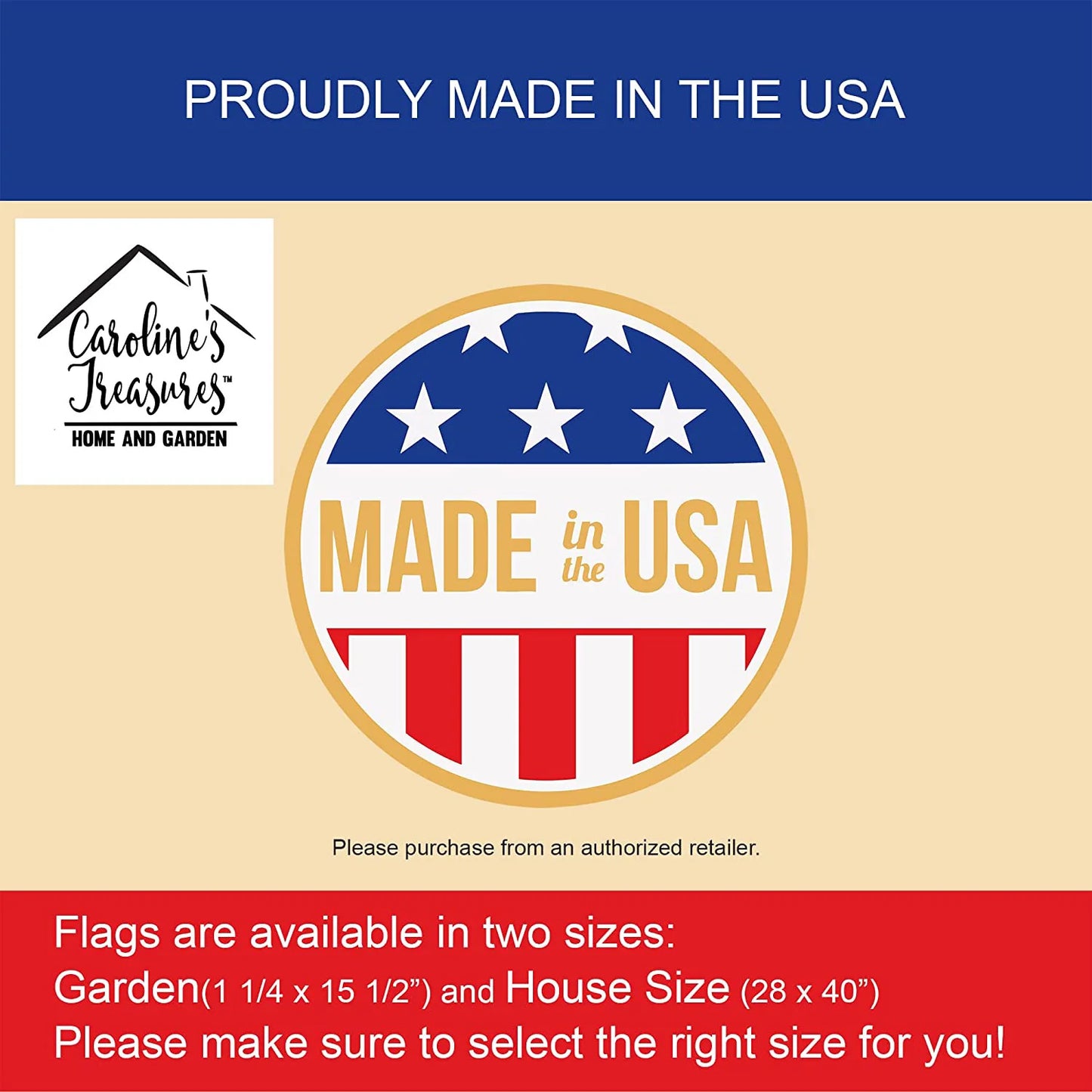 Gold Chihuahua USA American Garden Flag