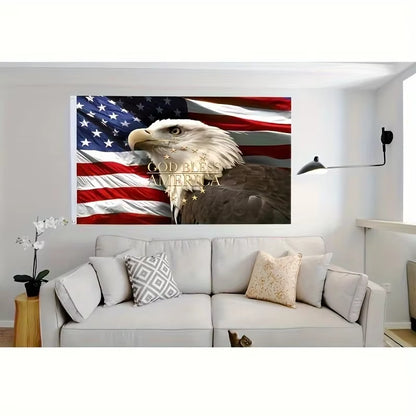 American Outdoor Flag, American Bald Eagle Flag,3X5Fts 2X3Fts Patriotic July 4Th Independence Day Garden Decoration