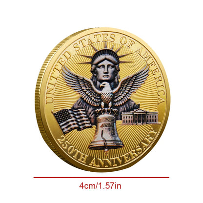 1Pc USA 250Th Anniversary Commemorative Coin 1776-2026 Statue of Liberty American Eagle Souvenir Coin Gifts for Collectors