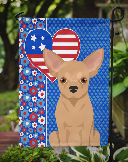 Gold Chihuahua USA American Garden Flag