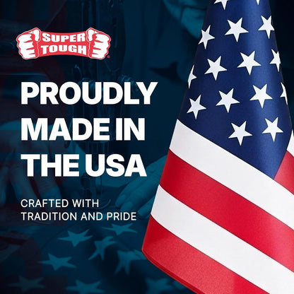American Flag | 1X1.5 FT Outdoor USA Flag | 30" Durable Wooden Stick with Spear Tip & Stars | 12X18 in Heavy Duty Most Durable Cotton US Stick Flag | Made in USA | 12 Pack