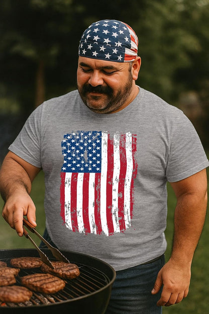 Distressed American Flag Shirt for Men | Patriotic USA 'Merica Tee - 4Th of July & Memorial Day Gift Idea