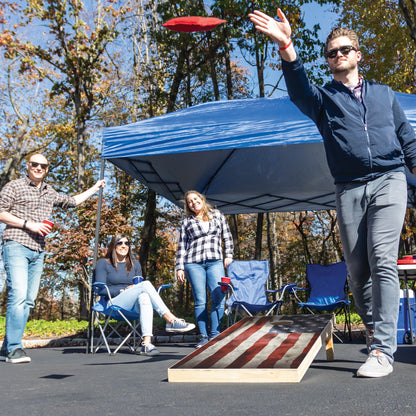 2' X 4' American Flag Cornhole Boards - Bean Bag Toss Set with 8 Bean Bags