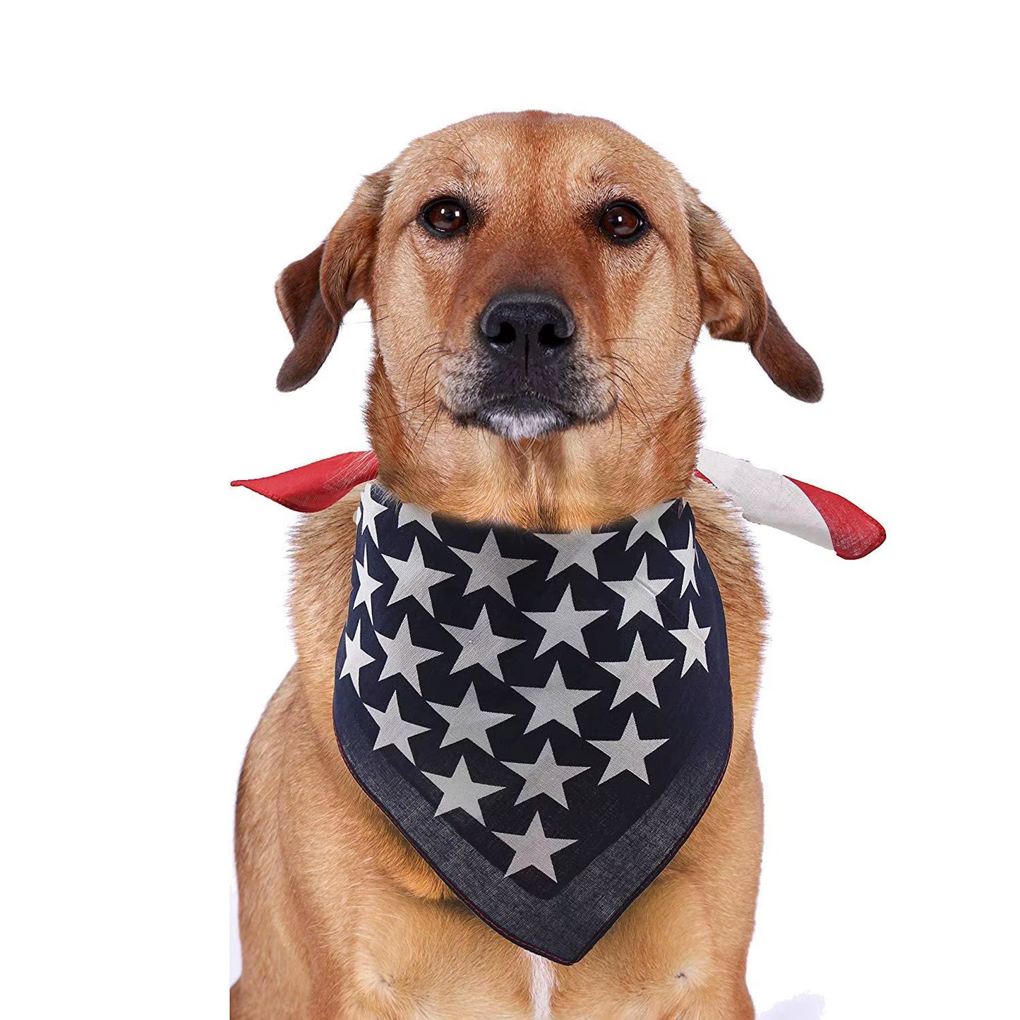 Popular American Flag USA Square Dog Bandana Bibs Scarf Patriotic Cats Kerchief for Small Large Pets Cotton Towel