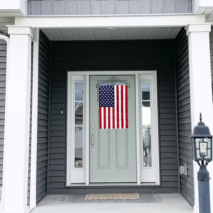 Garden Flag Holder with American Flag Garden Flag Banner Hanger for Wall outside Yard Small 12X18 Inch