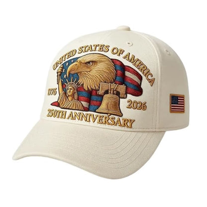Men Women Baseball Caps US 250Th Anniversary Cap Adjustable Retro Washed Patriotic Cap US 250Th Anniversary Sports Trucker Hat