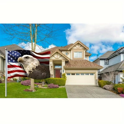 American Outdoor Flag, American Bald Eagle Flag,3X5Fts 2X3Fts Patriotic July 4Th Independence Day Garden Decoration