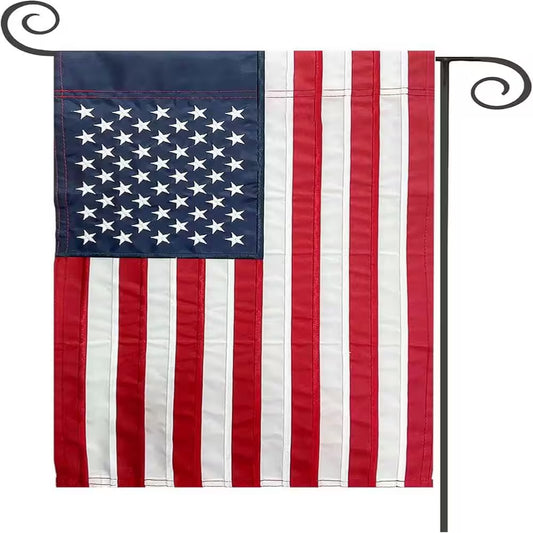 American Flag Garden Flag Embroidered Stars 12X18 Inch USA Small Flags for Yard US Flag Decor Outdoor