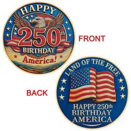 1Pc USA 250Th Anniversary Commemorative Coin 1776-2026 Statue of Liberty American Eagle Souvenir Coin Gifts for Collectors